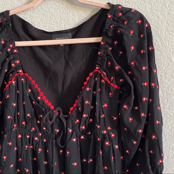 Super Cute Sassy Black & Red Majorelle Mini Dress - Picture 7 of 9
